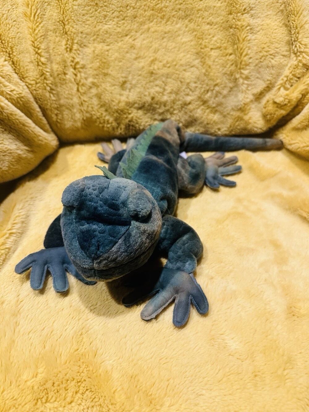 FIESTA Plush Iguana Lizard Green Stuffed Animal 23” Long Toy